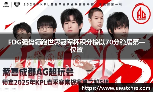 EDG强势领跑世界冠军杯积分榜以70分稳居第一位置